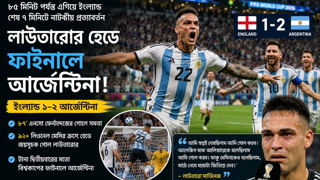 ‘স্বপ্নেই দেখেছিলাম গোল করব’— আবেগঘন লাউতারো মার্তিনেজ